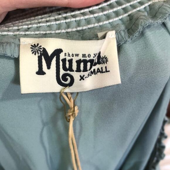 NWT Show Me Your Mumu Hacienda sage maxi dress XS - Picture 4 of 6